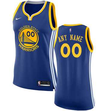 Womens Customized Golden State Warriors Royal Blue Icon Edition Nike NBA Road Jersey